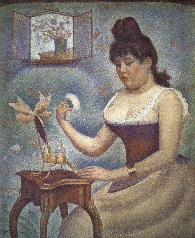 Georges Seurat Young Woman Powdering Herself Germany oil painting art